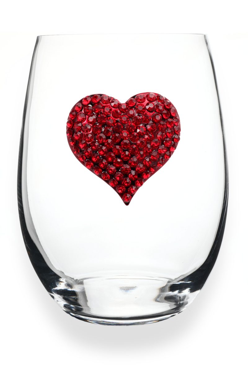 HEART STEMLESS WINE GLASS - Molly's! A Chic and Unique Boutique 