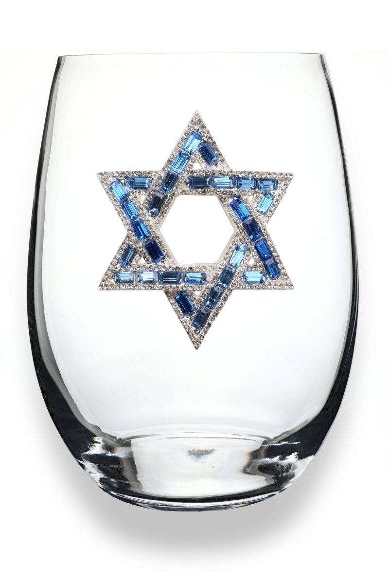 STAR OF DAVID STEMLESS WINE GLASS - Molly's! A Chic and Unique Boutique 