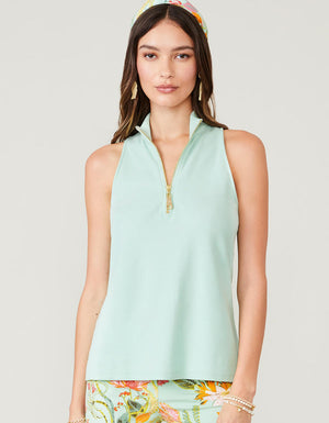 Keira Zip Tank Sea Glass - Molly's! A Chic and Unique Boutique 