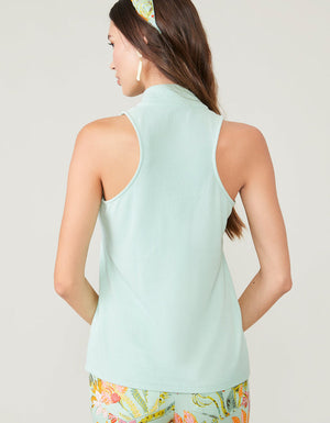 Keira Zip Tank Sea Glass - Molly's! A Chic and Unique Boutique 