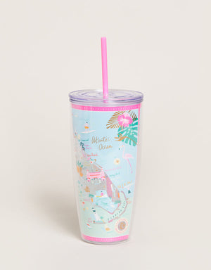 496992 CLEAR DRINK TUMBLER 24OZ FLORIDA - Molly's! A Chic and Unique Boutique 