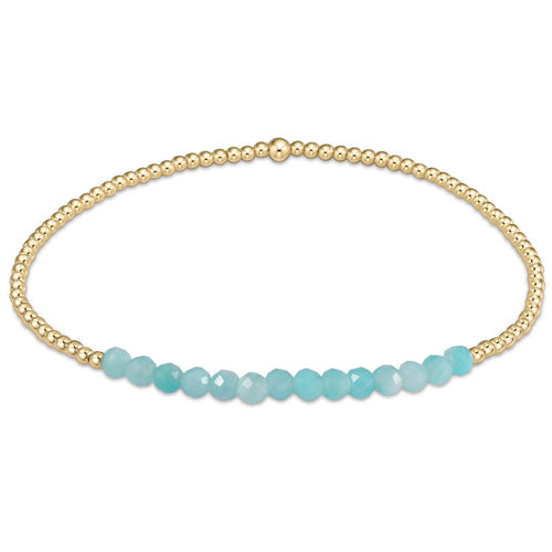 GOLD BLISS 2MM BEAD BRACELET- AMAZONITE (RP) - Molly's! A Chic and Unique Boutique 