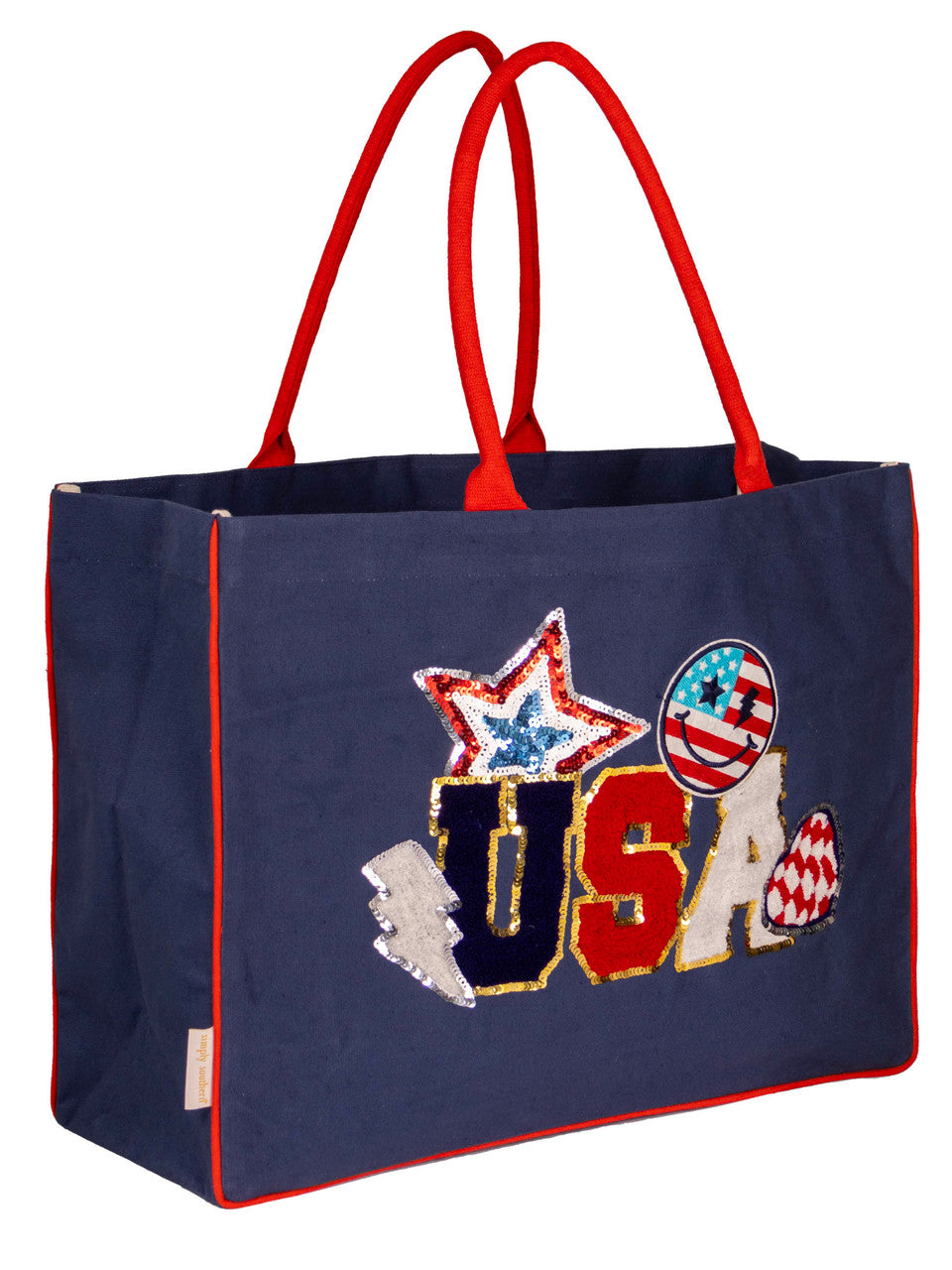 USA PATCH TOTE BAG - Molly's! A Chic and Unique Boutique 