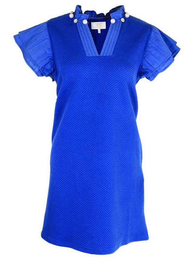 QUILTED DRESS- DEEPSEA - Molly's! A Chic and Unique Boutique 