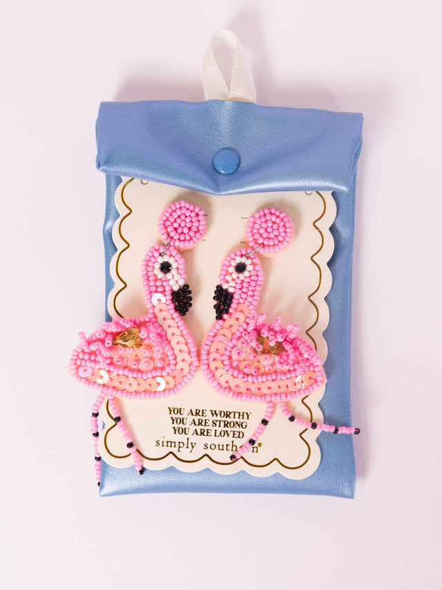 FLAMINGO EARRINGS - Molly's! A Chic and Unique Boutique 