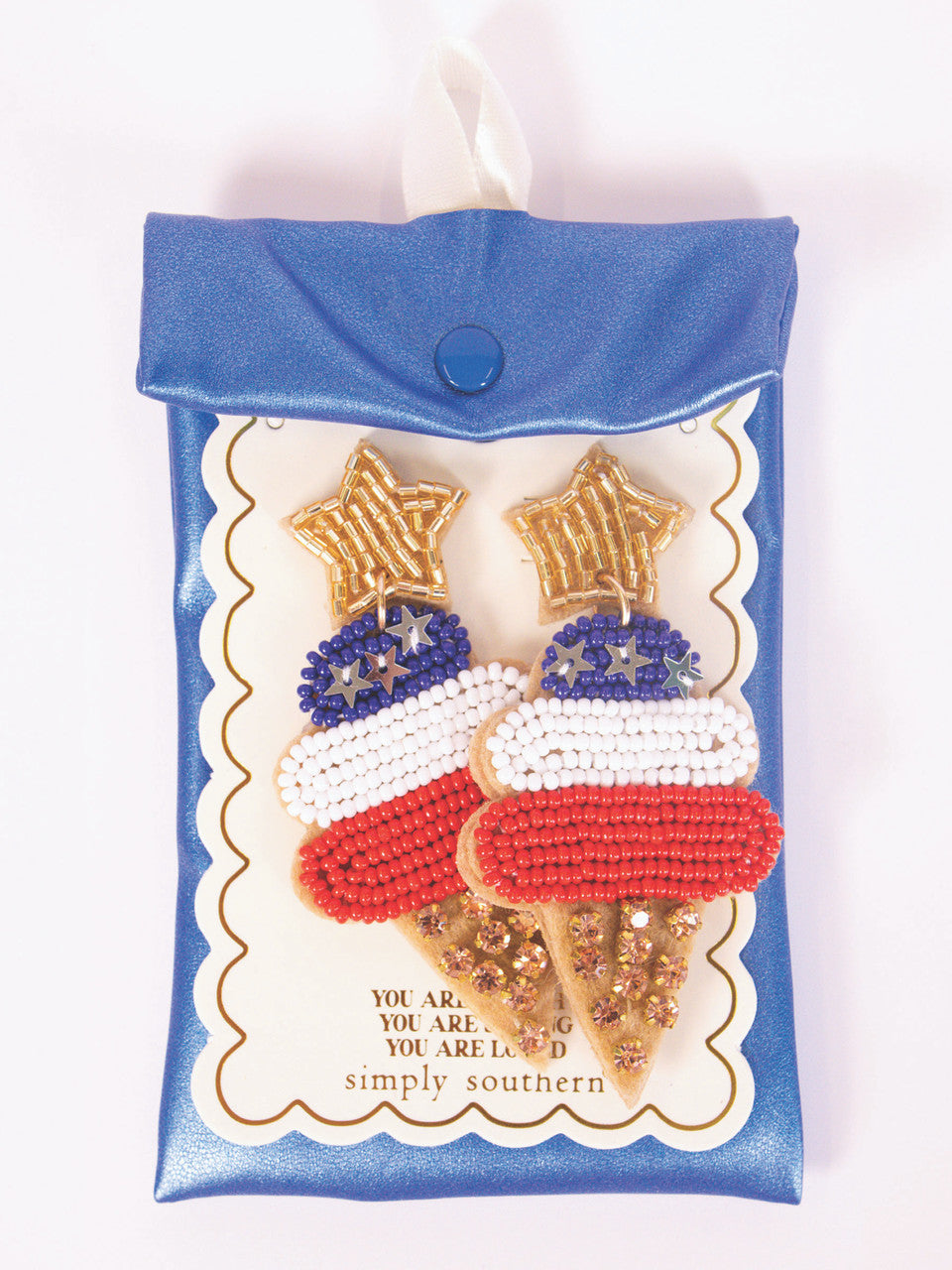 FREEDOM ICE CREAM EARRINGS - Molly's! A Chic and Unique Boutique 