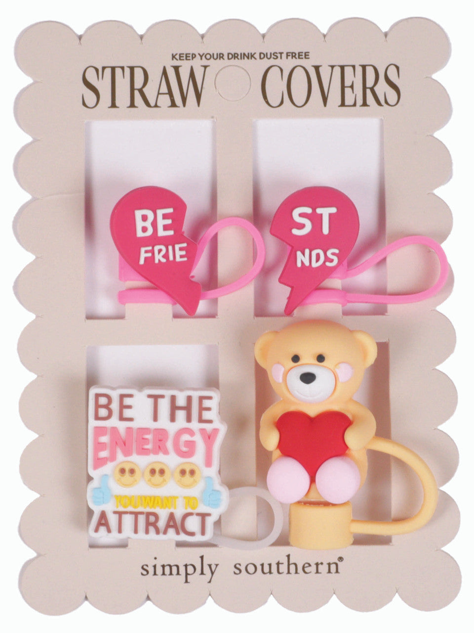 BEST FRIEND STRAWCOVERS - Molly's! A Chic and Unique Boutique 