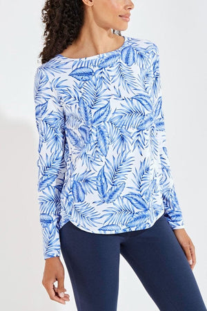 HEYDAY SIDE SPLIT SHIRT OHANA PALM - Molly's! A Chic and Unique Boutique 