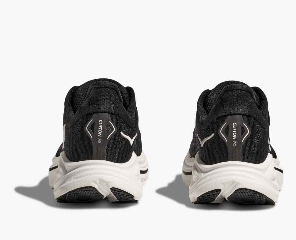 WOMEN'S HOKA CLIFTON 10- BLACK/WHITE - Molly's! A Chic and Unique Boutique 