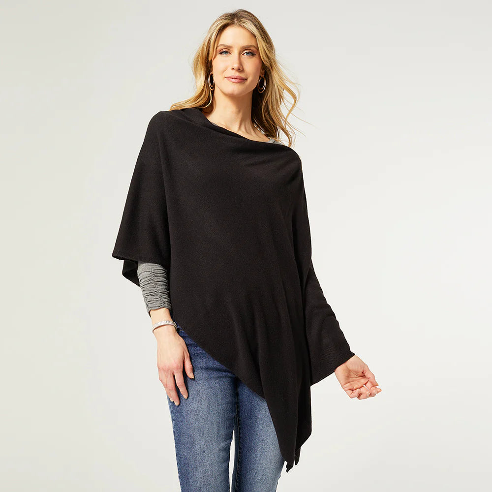 LIGHTWEIGHT PONCHO *cant find gray or burgundy picture - Molly's! A Chic and Unique Boutique 