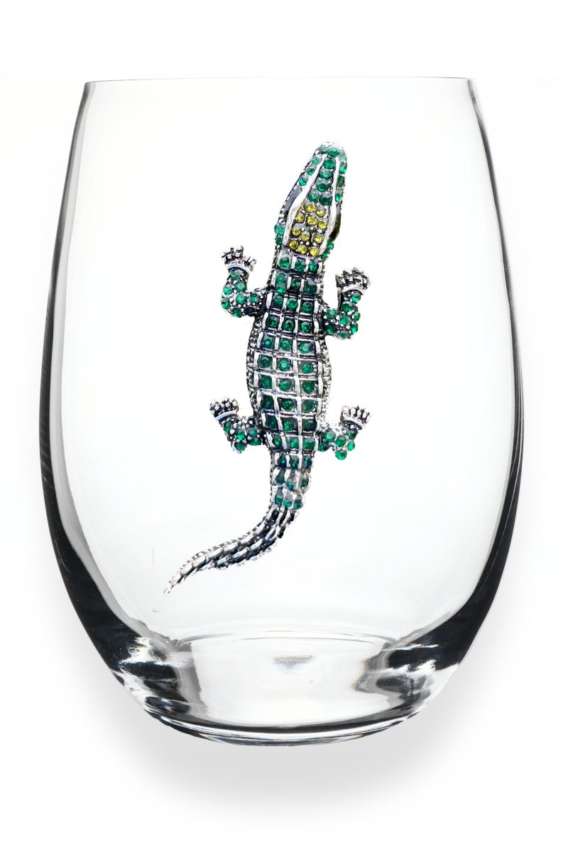 ALLIGATOR STEMLESS WINE GLASS - Molly's! A Chic and Unique Boutique 