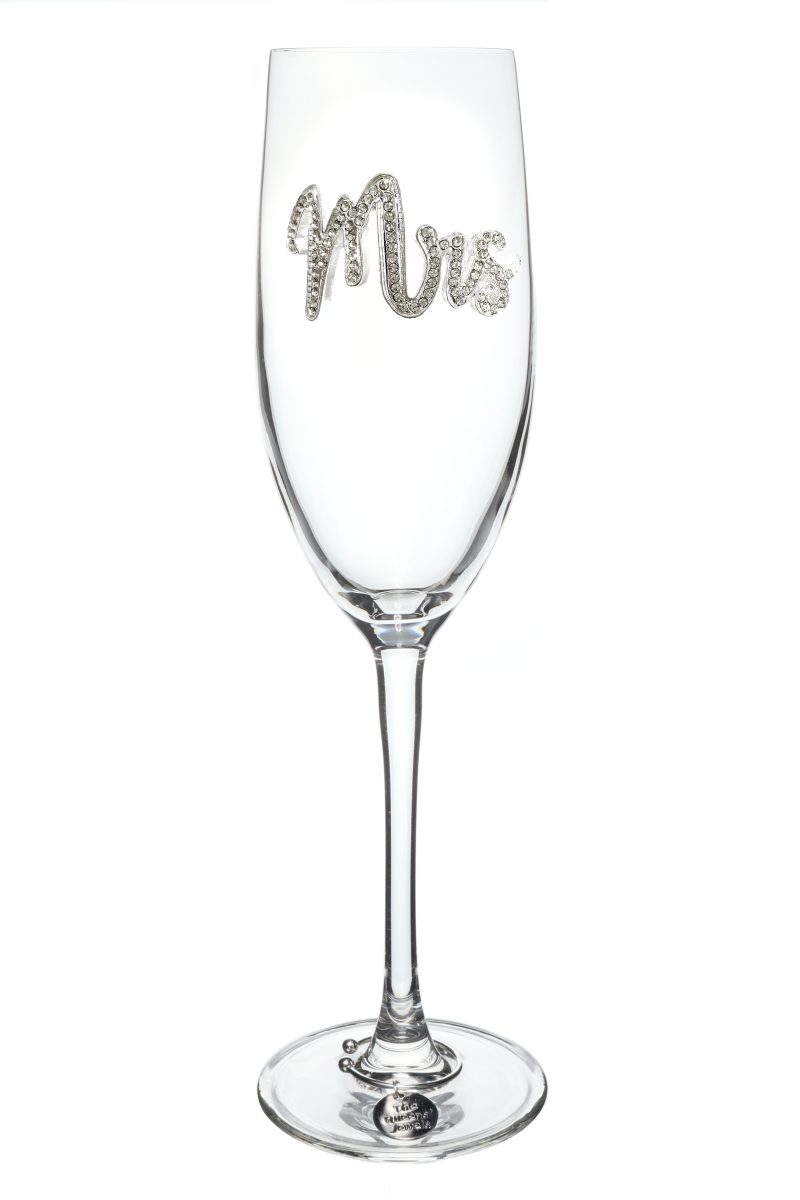 MRS CHAMPAGNE GLASS FLUTE - Molly's! A Chic and Unique Boutique 