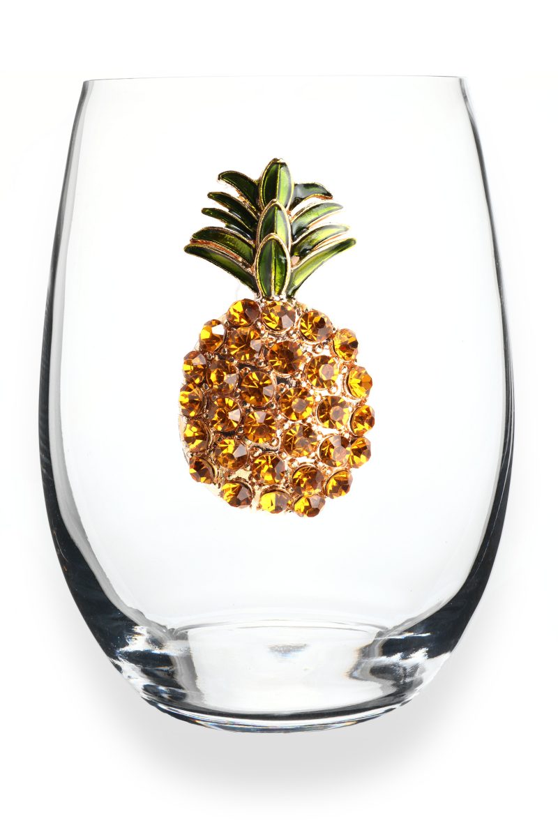 PINEAPPLE STEMLESS WINE GLASS - Molly's! A Chic and Unique Boutique 
