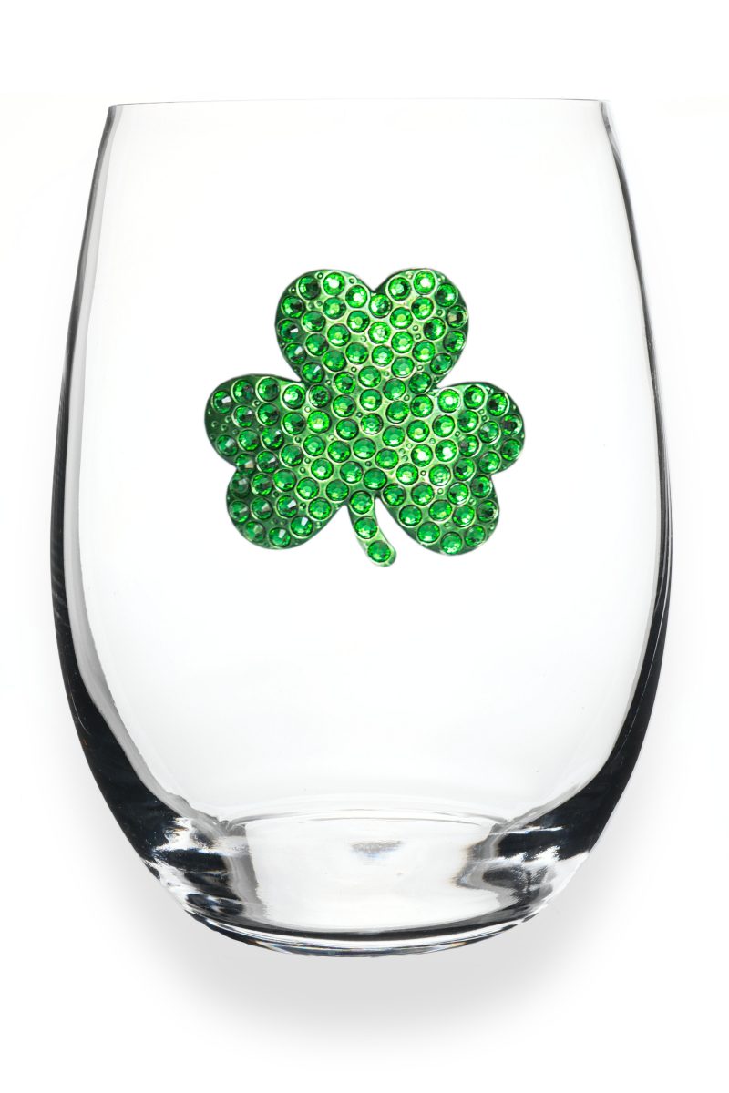 SHAMROCK WINE GLASS - Molly's! A Chic and Unique Boutique 
