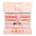 "Roxy Pink Tropics" Pink & Coral Island Vibe Hair Tie Bracelets