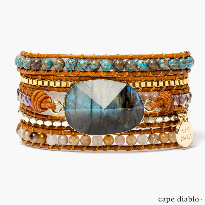 Labradorite Wanderer Wrap Bracelet - Molly's! A Chic and Unique Boutique 