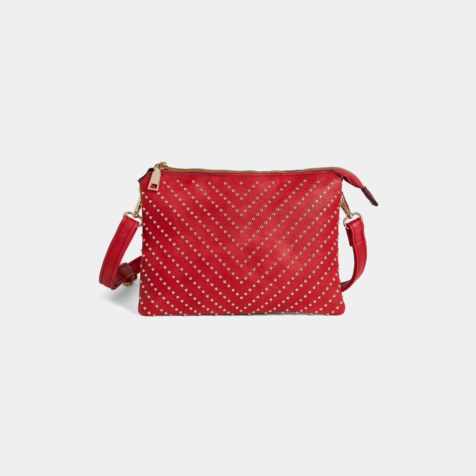 LEIGHTON STUDDED CROSSBODY- RED - Molly's! A Chic and Unique Boutique 