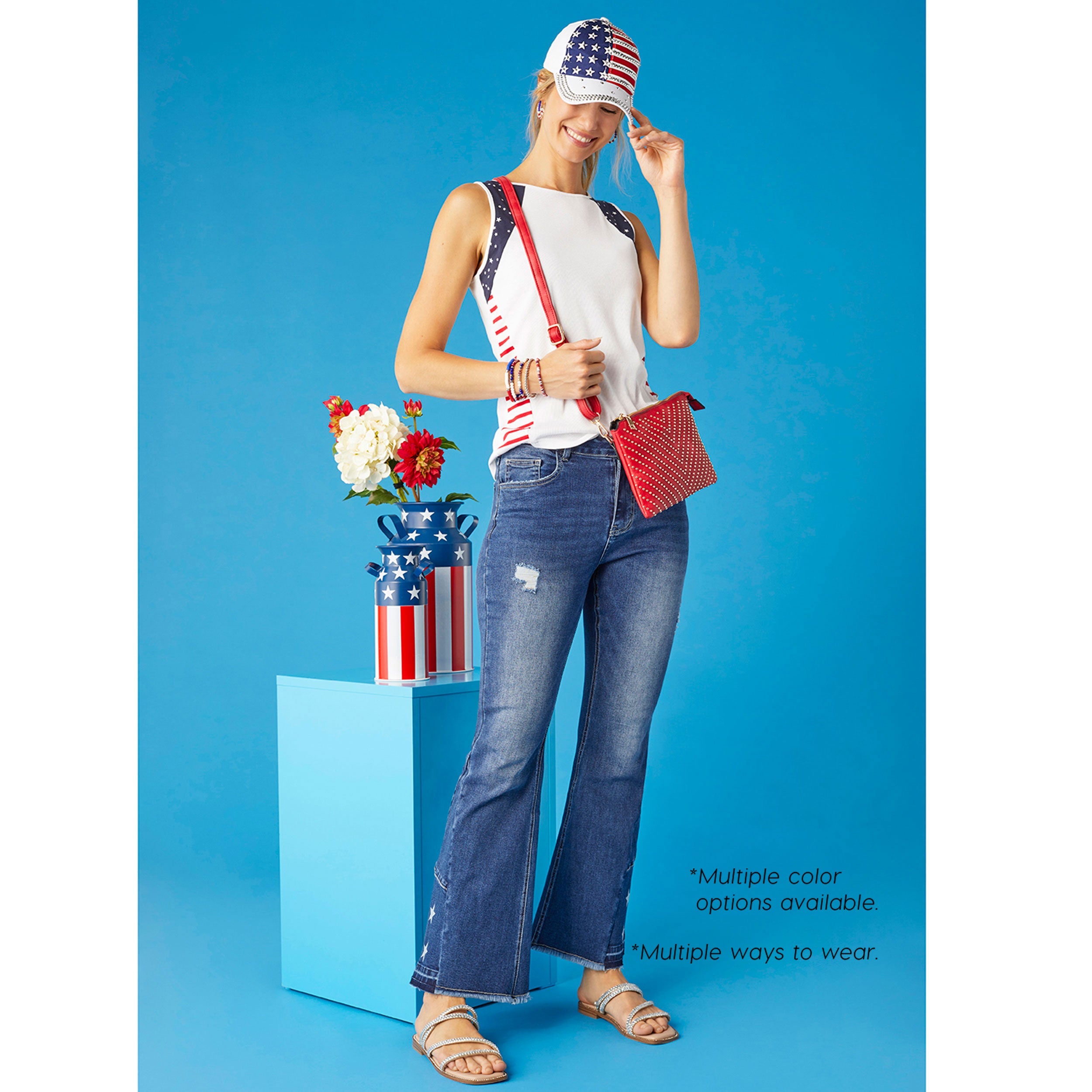 LEIGHTON STUDDED CROSSBODY- RED - Molly's! A Chic and Unique Boutique 