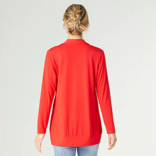 EVERYDAY CARDIGAN- TANGO RED