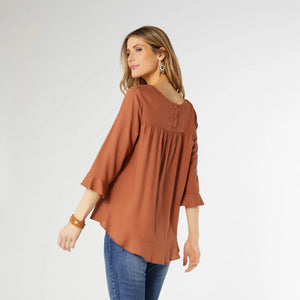 Virginia Ruffle Sleeve Blouse