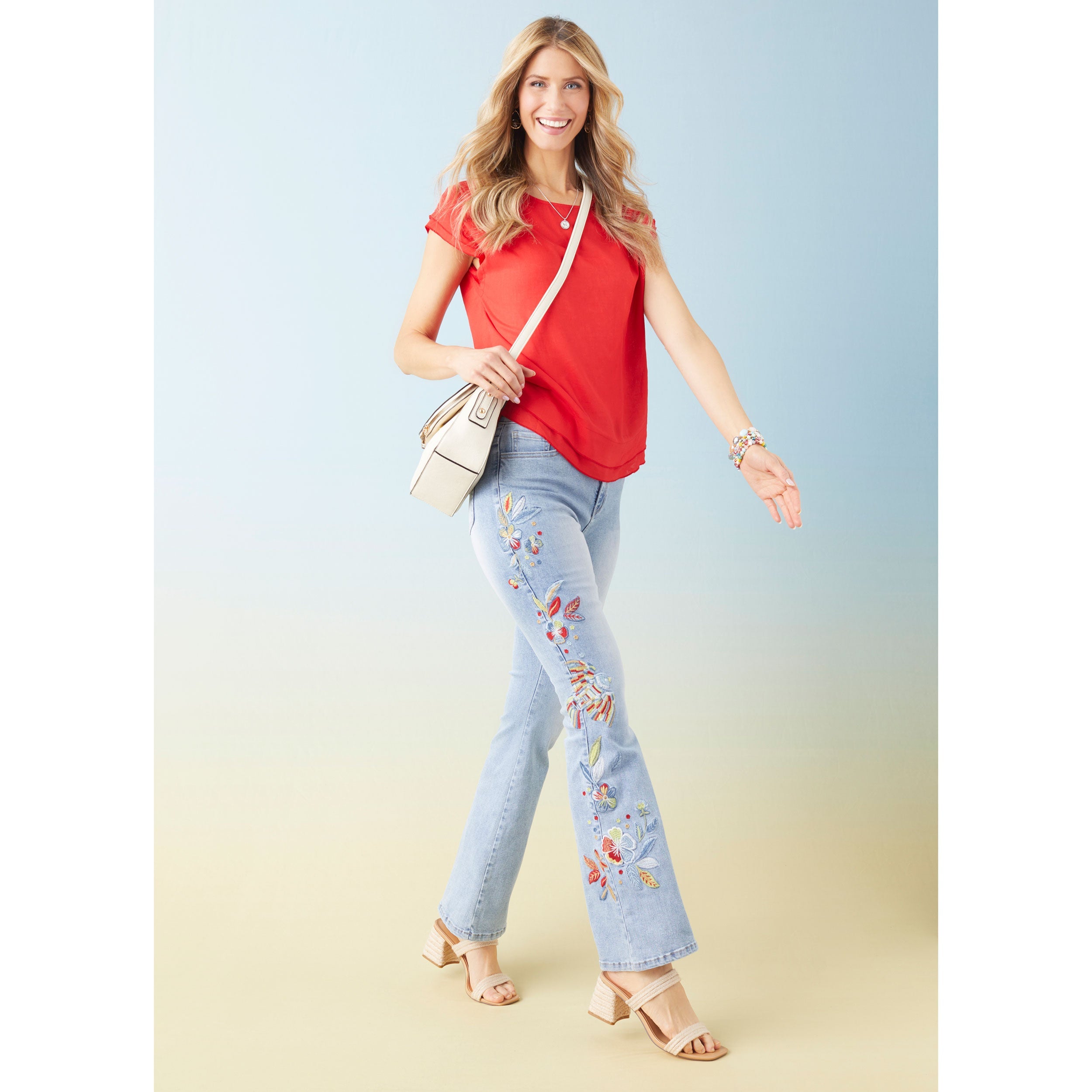 CAMELLIA CAP SLEEVE TOP WITH LAYERED BOTTOM- RED - Molly's! A Chic and Unique Boutique 