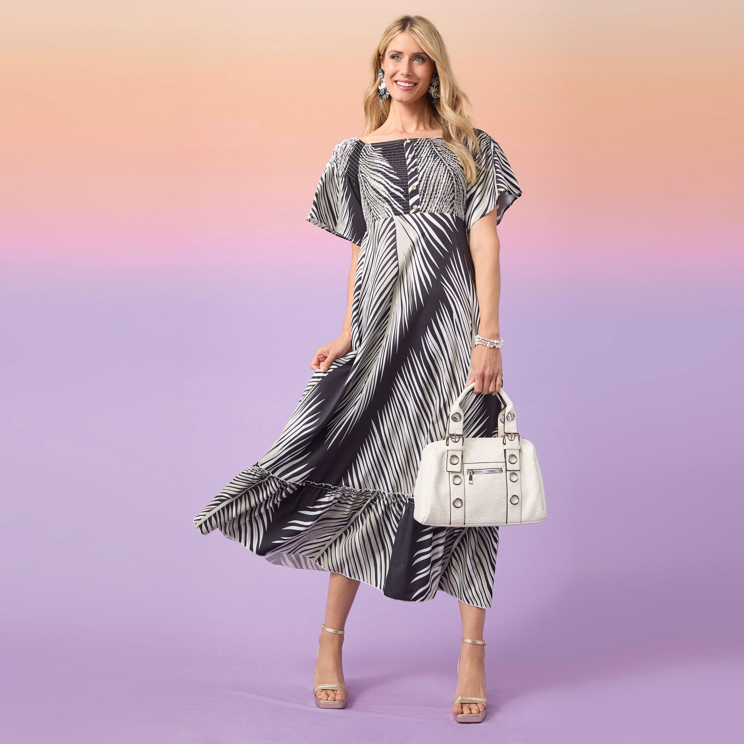 CYRUS TROPICAL FOREST PRINT MAXI DRESS - Molly's! A Chic and Unique Boutique 