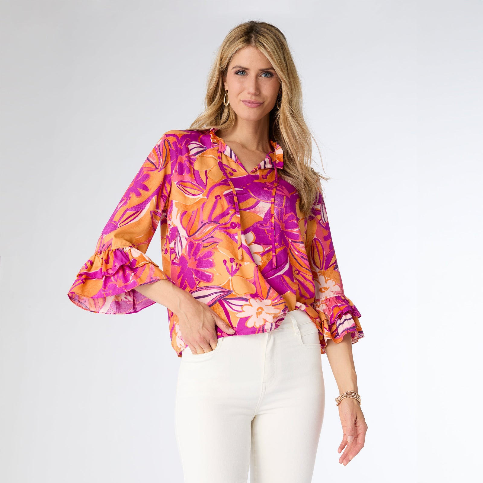 SOLSTICE PRINTED TOP - Molly's! A Chic and Unique Boutique 