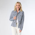 SAMSON STRIPED DENIM JACKET - Molly's! A Chic and Unique Boutique 