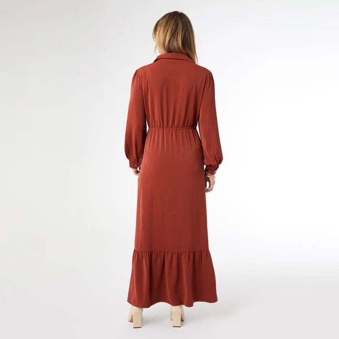 BIXSBY LONG SLEEVE TIERED MAXI DRESS - Molly's! A Chic and Unique Boutique 