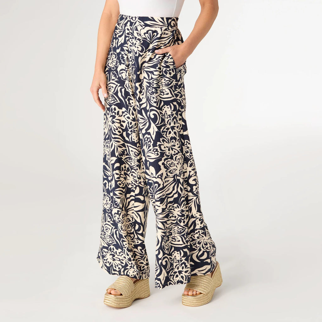 DINARA FLOWY PAINT WITH CINCHED WAIST - Molly's! A Chic and Unique Boutique 