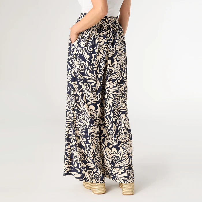 DINARA FLOWY PAINT WITH CINCHED WAIST - Molly's! A Chic and Unique Boutique 