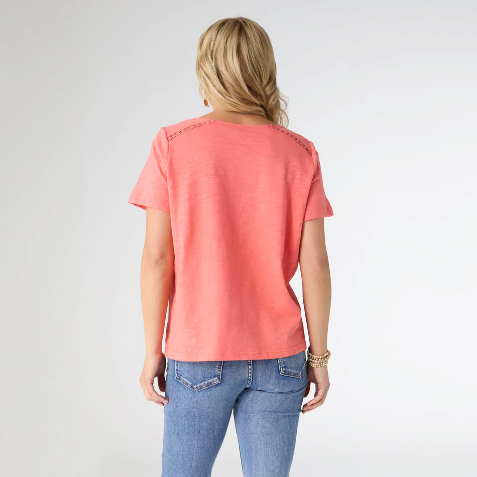 ROCHELLE SHORT SLEEVE TOP - Molly's! A Chic and Unique Boutique 