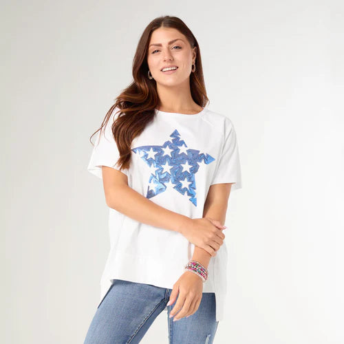 LENICE RELAXED SHORT SLEEVE TOP - Molly's! A Chic and Unique Boutique 