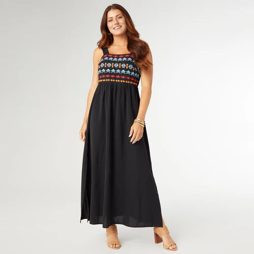 SARAH SLEEVELESS EMBROIDERED DRESS - Molly's! A Chic and Unique Boutique 