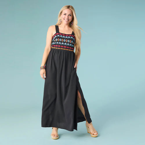 SARAH SLEEVELESS EMBROIDERED DRESS - Molly's! A Chic and Unique Boutique 