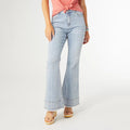BAMBU SOFT FLARE WITH DOUBLE BOTTOM FRINGE