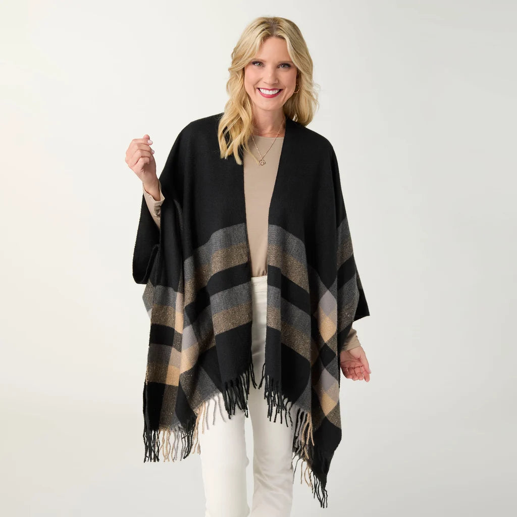 Teagan Striped Lurex- Black