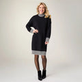 Jayla Knit Dress with Striped Trim
