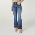 EverStretch Flare with Beaded Scallop Hem