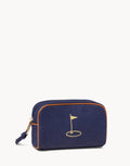 Navy Travel Pouch Flagstick on Green