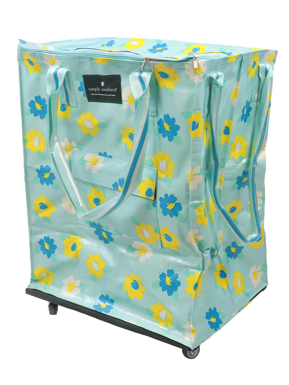 SIMPLY SOUTHERN ROLLING TOTE- FLOWER - Molly's! A Chic and Unique Boutique 