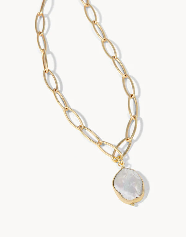COIN PEARL CHUNKY NECKLACE 17" - Molly's! A Chic and Unique Boutique 
