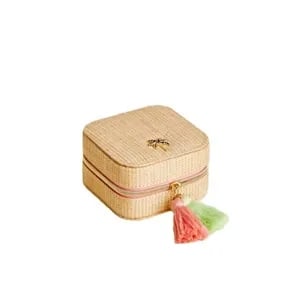Boho Jewelry Mirror Travel Case