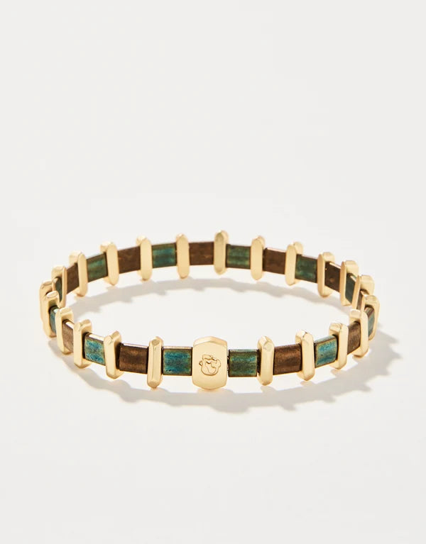 Tila Stretch Bracelet Green/Brown