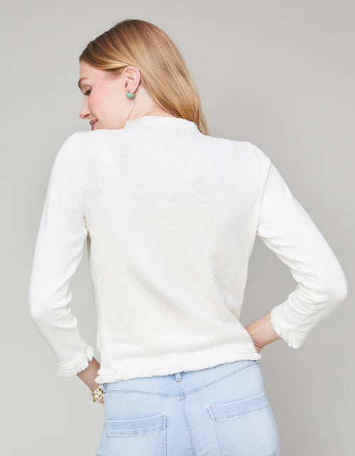 CLARA CONVERTIBLE CARDIGAN- PEARL WHITE - Molly's! A Chic and Unique Boutique 