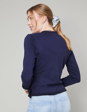CLARA CONVERTIBLE CARDIGAN NAVY - Molly's! A Chic and Unique Boutique 