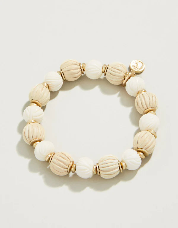 SUMMER HOUSE STRETCH BRACELET 12MM NATURAL - Molly's! A Chic and Unique Boutique 