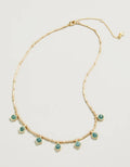 Maera Bitty Bead Necklace 15" Amazonite