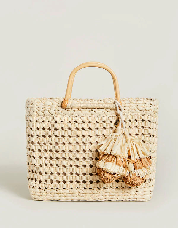 PAPYRUS BASKET TOTE NATURAL - Molly's! A Chic and Unique Boutique 