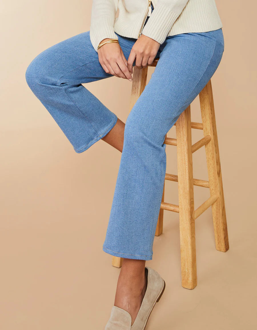 MAREN DENIM KICK FLARE PANT - Molly's! A Chic and Unique Boutique 